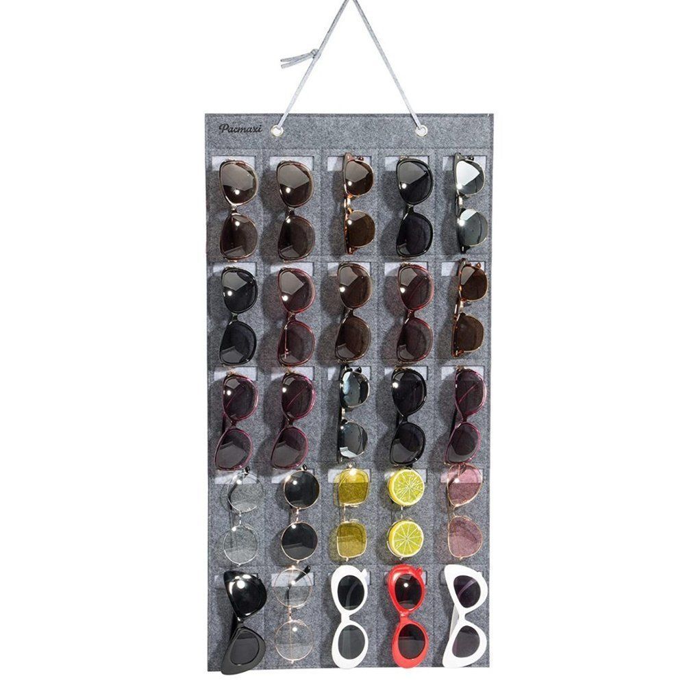 25 SLOT SUNGLASSES HOLDER! FELT MATERIAL!